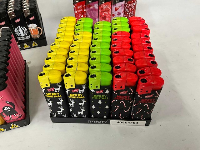 Prof diverse aanstekers in display (348x) - afbeelding 4 van  8