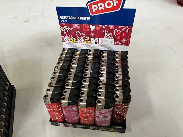 Prof diverse aanstekers in display (348x) - afbeelding 5 van  8