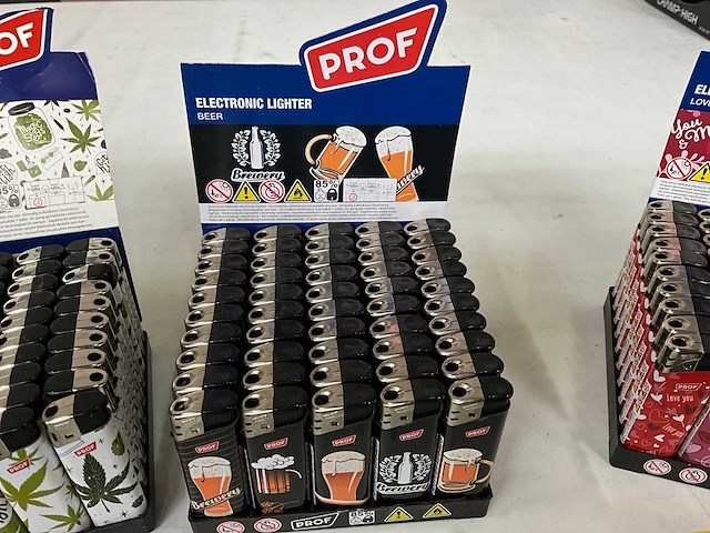 Prof diverse aanstekers in display (348x) - afbeelding 6 van  8