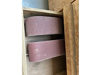 Profesionele tafelschuurmachine met stofafzuiging - belt sanding machine - afbeelding 3 van  5
