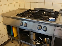 Professioneel gasfornuis met 4 branders (electrolux)