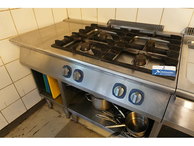 Professioneel gasfornuis met 4 branders (electrolux) - afbeelding 4 van  8