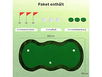 Professioneel golfset voor drie gaten, ballen voor thuis, 300 x 150 cm - afbeelding 2 van  5