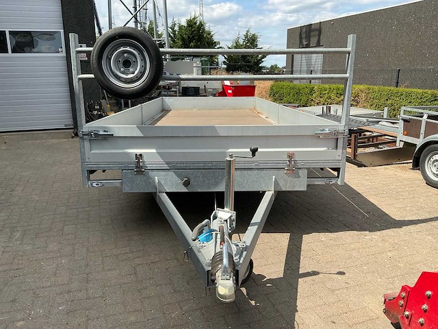 Professionele 3-assige plateauwagen – 540 x 213 cm – 5.400 kg ascapaciteit – ongebruikt - afbeelding 7 van  13