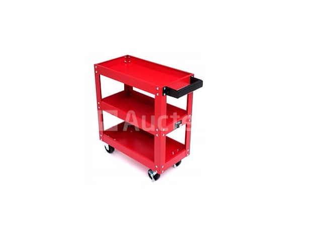 Professionele 3-schappen trolley met wielen kraft&dele - afbeelding 1 van  3