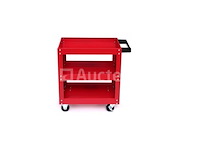 Professionele 3-schappen trolley met wielen kraft&dele - afbeelding 2 van  3