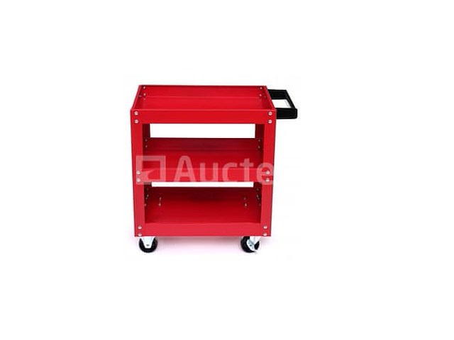 Professionele 3-schappen trolley met wielen kraft&dele - afbeelding 2 van  3