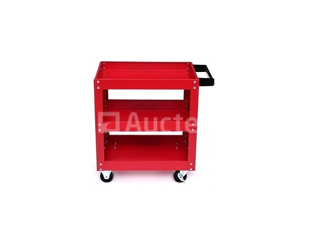 Professionele 3-schappen trolley met wielen kraft&dele - afbeelding 2 van  3