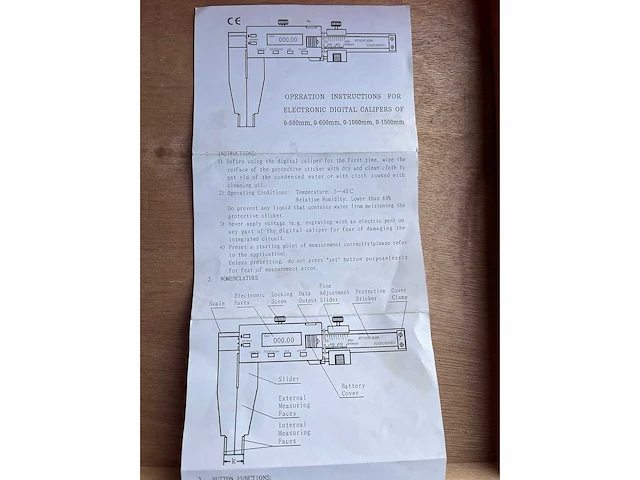 Professionele digitale schuifmaat 3000mm - afbeelding 3 van  14