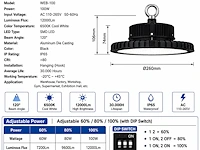 Professionele dimbare led highbay ufo pro – 100w – web-100 (10 stuks) - afbeelding 5 van  6