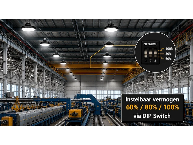 Professionele dimbare led highbay ufo pro – 150w – web-150 (10 stuks) - afbeelding 1 van  6