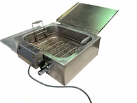Professionele elektrische roestvrijstalen patisserie- of visfriteuse mkn 58x56x27 cm - afbeelding 2 van  14