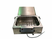 Professionele elektrische roestvrijstalen patisserie- of visfriteuse mkn 58x56x27 cm - afbeelding 7 van  14