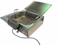 Professionele elektrische roestvrijstalen patisserie- of visfriteuse mkn 58x56x27 cm - afbeelding 14 van  14