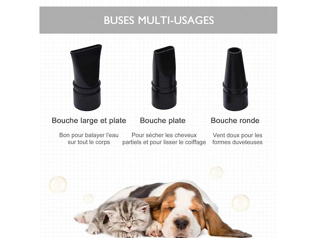 Professionele föhn trimsalon duster föhn voor honden katten dieren 2800w - afbeelding 5 van  5