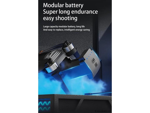 Professionele gps drone met 8k hd 3x camera video 4k 5g verbinding met obstacle avoidance - zwart, met big screen. - afbeelding 16 van  19