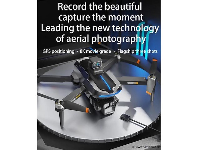 Professionele gps drone met 8k hd 3x camera video 4k 5g verbinding met obstacle avoidance - zwart, met big screen. - afbeelding 17 van  19