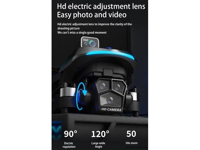 Professionele gps drone met 8k hd 3x camera video 4k 5g verbinding met obstacle avoidance - zwart, met big screen. - afbeelding 12 van  19