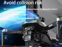 Professionele gps drone met 8k hd 3x camera video 4k 5g verbinding met obstacle avoidance - zwart, met big screen. - afbeelding 6 van  19