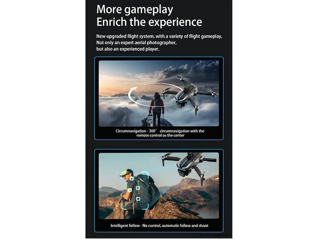 Professionele gps drone met 8k hd 3x camera video 4k 5g verbinding met obstacle avoidance - zwart, met big screen. - afbeelding 17 van  19