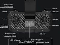 Professionele gps drone met 8k hd 3x camera video 4k 5g verbinding met obstacle avoidance - zwart, met big screen. - afbeelding 3 van  19