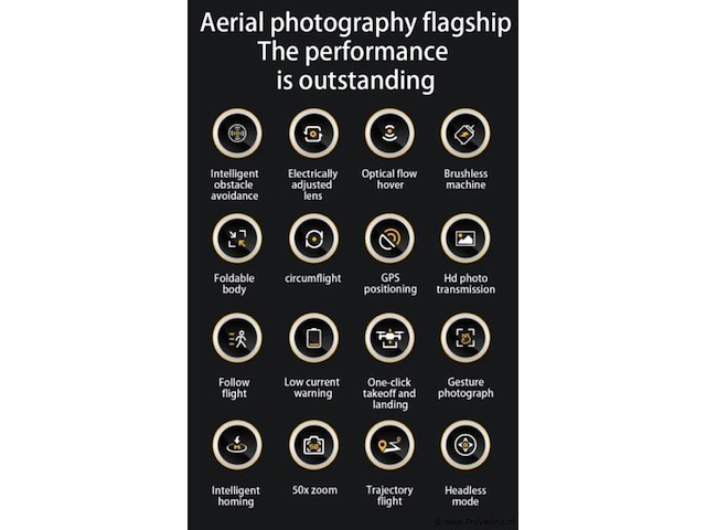 Professionele gps drone met 8k hd 3x camera video 4k 5g verbinding met obstacle avoidance - zwart - afbeelding 6 van  21