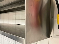 Professionele inox horeca-inrichting: werktafel, verrijdbare tafel, wandrek (3x) - afbeelding 9 van  17