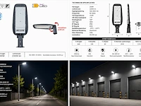 Professionele led straatlamp – 200w – 6400k koud wit – ip65 – florida-200 (5 stuks) - afbeelding 3 van  5