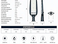 Professionele led straatlamp – 200w – 6400k koud wit – ip65 – florida-200 (5 stuks) - afbeelding 5 van  5