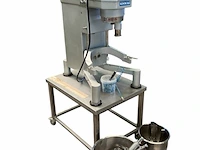 Professionele mengmachine (deegkneder) sinmag met rvs mengketel (incl. bijbehorende kleinere mengkom en hulpstukken) 59x95x130 cm - afbeelding 4 van  10