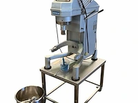 Professionele mengmachine (deegkneder) sinmag met rvs mengketel (incl. bijbehorende kleinere mengkom en hulpstukken) 59x95x130 cm - afbeelding 7 van  10