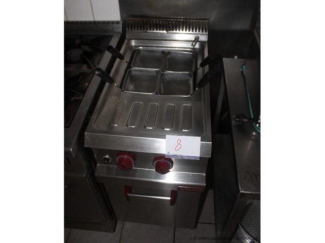 Professionele pasta cooker, diamond, met 4 inzetbakken, werking niet gekend - afbeelding 1 van  2