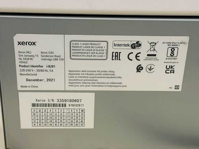Professionele printer xerox - afbeelding 5 van  5