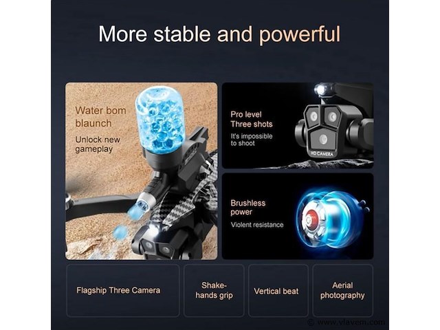 Professionele schiet drone 8k hd 3x camera video 4k 5g verbinding met obstacle avoidance - zwart, met big screen. - afbeelding 4 van  8