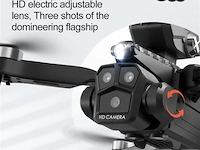 Professionele schiet drone 8k hd 3x camera video 4k 5g verbinding met obstacle avoidance - zwart, met big screen. - afbeelding 2 van  8