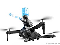 Professionele schiet drone 8k hd 3x camera video 4k 5g verbinding met obstacle avoidance - zwart, met big screen. - afbeelding 2 van  8