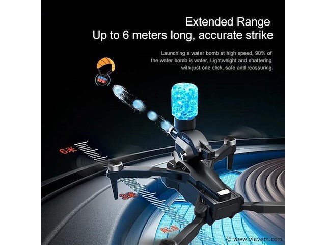 Professionele schiet drone 8k hd 3x camera video 4k 5g verbinding met obstacle avoidance - zwart, met big screen. - afbeelding 1 van  8