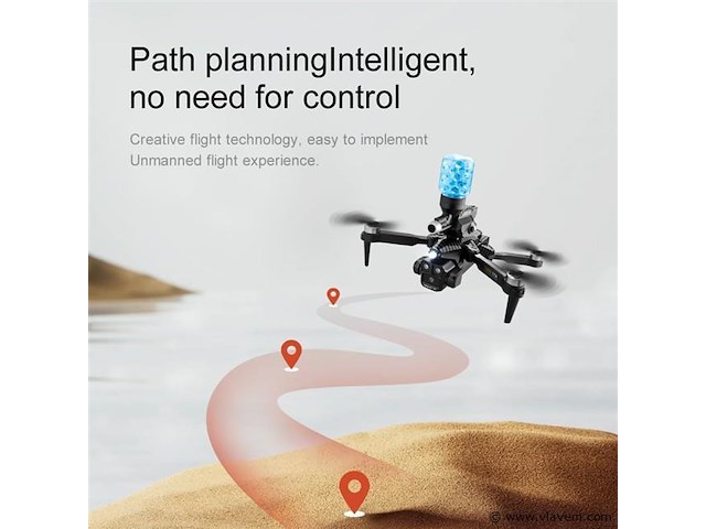 Professionele schiet drone 8k hd 3x camera video 4k 5g verbinding met obstacle avoidance - zwart, met big screen. - afbeelding 6 van  8