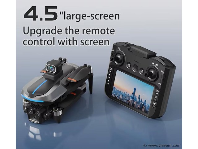 Professionele schiet drone 8k hd 3x camera video 4k 5g verbinding met obstacle avoidance - zwart, met big screen. - afbeelding 8 van  8