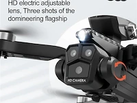 Professionele schiet drone 8k hd 3x camera video 4k 5g verbinding met obstacle avoidance - zwart, met big screen. - afbeelding 2 van  8