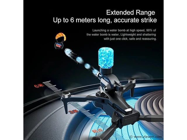 Professionele schiet drone 8k hd 3x camera video 4k 5g verbinding met obstacle avoidance - zwart, met big screen. - afbeelding 3 van  8