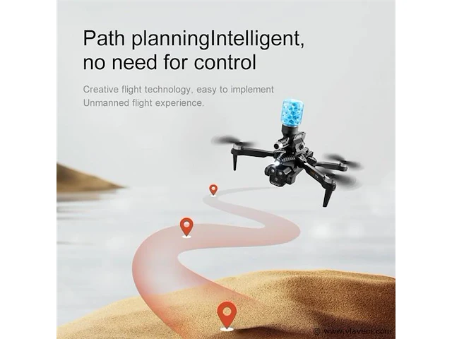 Professionele schiet drone 8k hd 3x camera video 4k 5g verbinding met obstacle avoidance - zwart, met big screen. - afbeelding 6 van  8