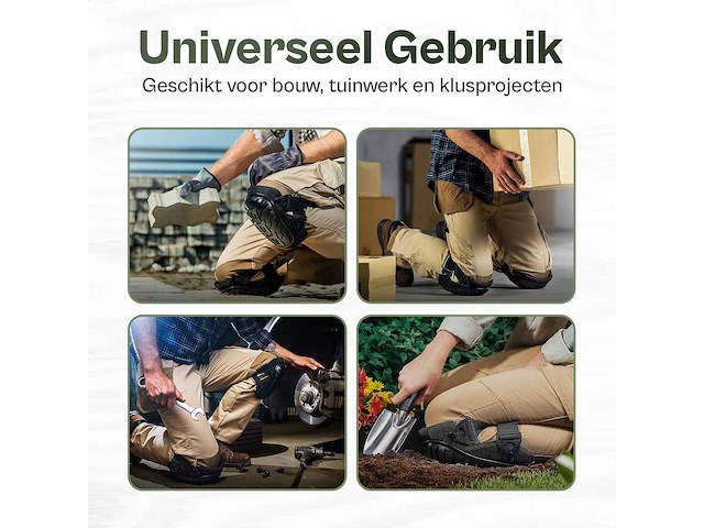 Professionele traagschuim kniebeschermers set (5x) - afbeelding 5 van  5