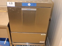 Professionele vaatwasser hobart fxls-70n, bouwjaar 2010, serienummer 86542358, elektrisch, roestvrij staal, 2x vaatwasrek, werking niet gekend