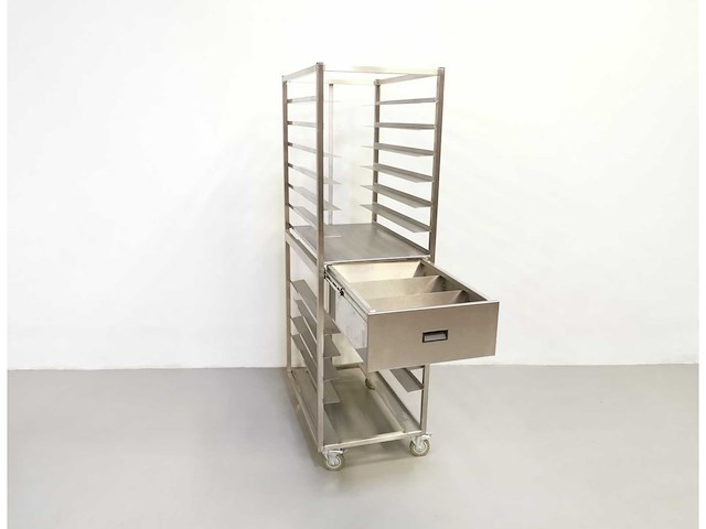 Proffil - stalen - roestvrijstalen trolley - afbeelding 2 van  2