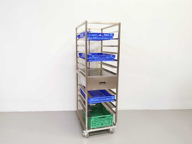 Proffil - stalen - roestvrijstalen trolley - afbeelding 1 van  3