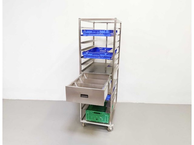 Proffil - stalen - roestvrijstalen trolley - afbeelding 2 van  3