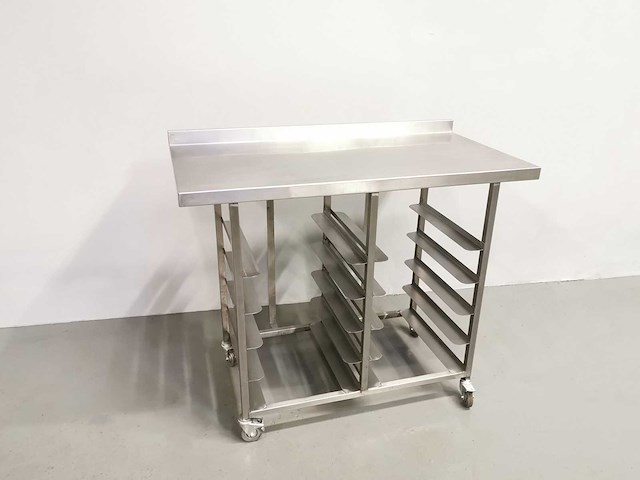 Proffil - stalen - roestvrijstalen werktafel - afbeelding 1 van  2