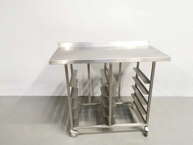 Proffil - stalen - roestvrijstalen werktafel - afbeelding 2 van  2