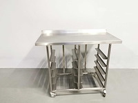 Proffil - stalen - roestvrijstalen werktafel - afbeelding 2 van  2